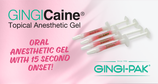 Dental Conduit - Gingi-Pak - Gingi-Caine Topical Anesthetic Gel Banner 01 Mobile