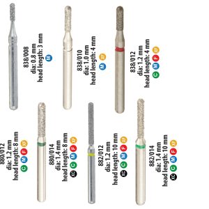 Crosstech Premium Diamonds-ROUND END CYLINDER-HALF ROUND